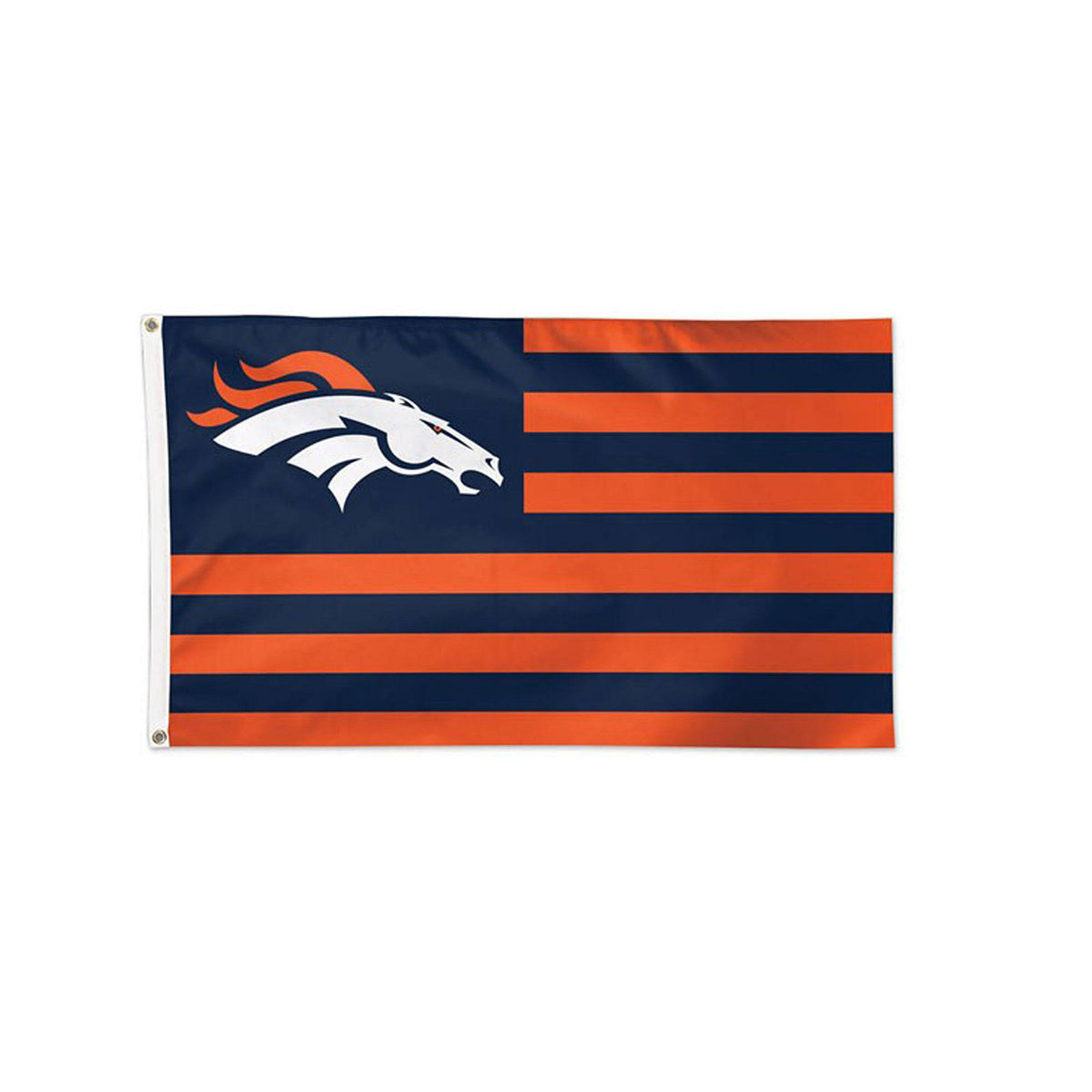 Denver Broncos Americana Stars & Stripes Deluxe Flag U39543