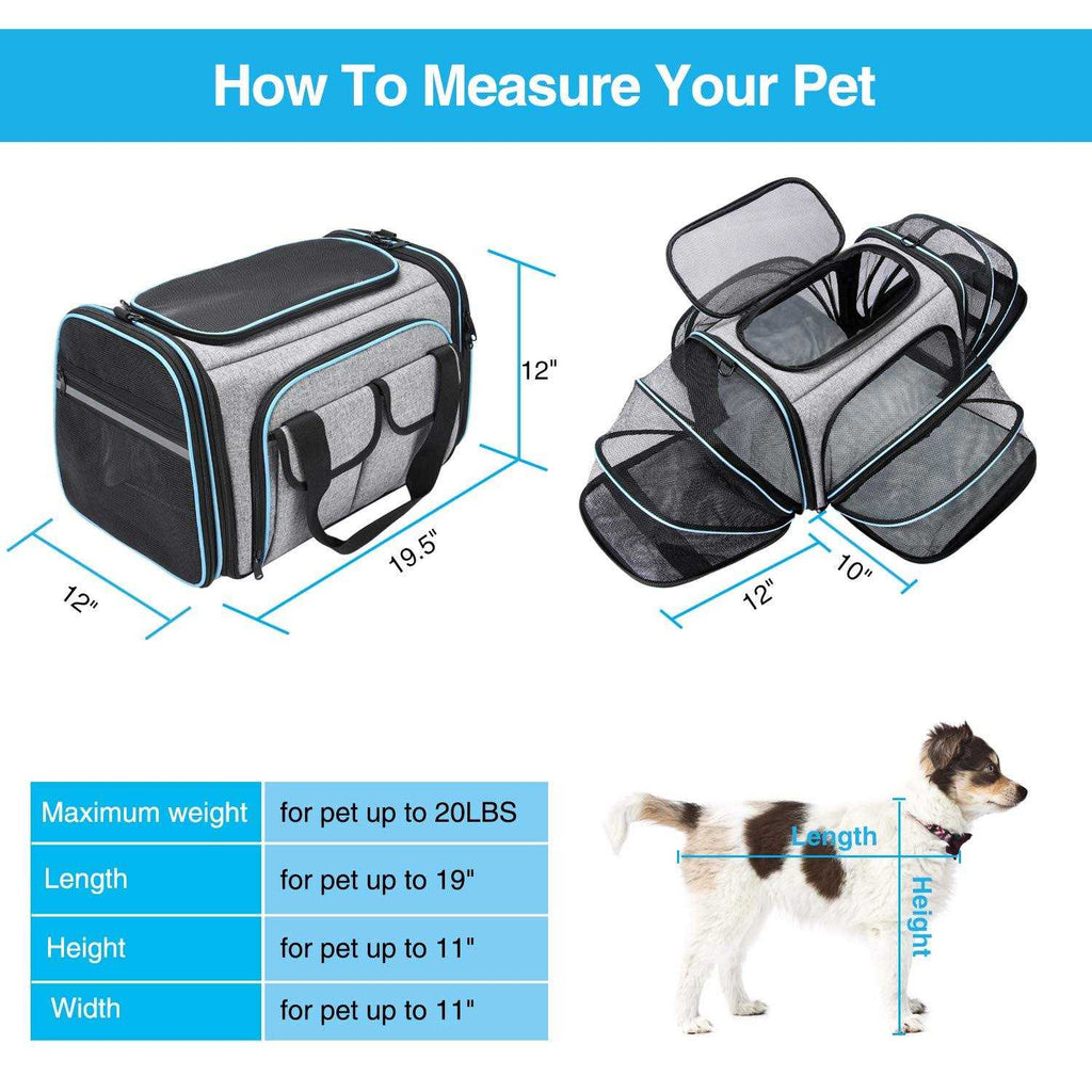 Soft Sided Collapsible Pet Carrier N5858