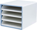 4 Tier Stackable File Cabinet with Sliding Drawers H2146
