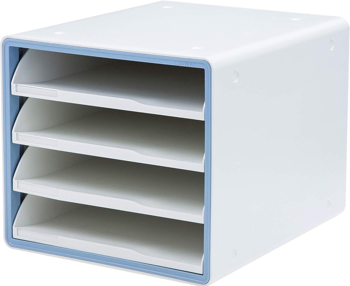 4 Tier Stackable File Cabinet with Sliding Drawers H2146