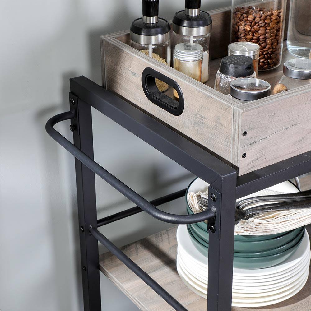 3-Tier Kitchen Utility Cart on Wheels F35349