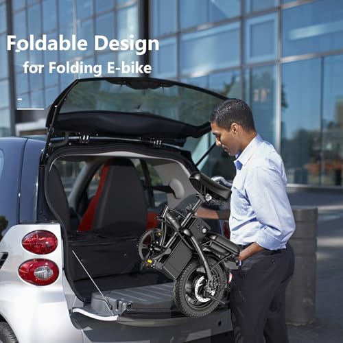 Peak 500W 23MPH Folding Electric Bike 48V 12AH D799655