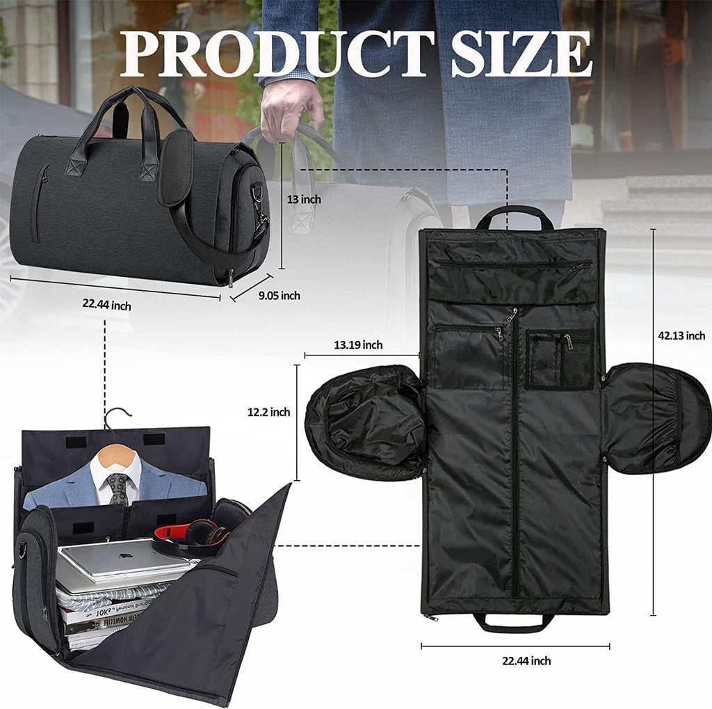 Convertible Garment Duffel Bag with Shoe Compartment E902212