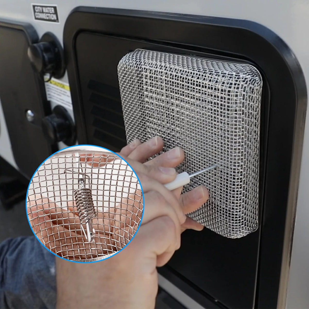 Stainless Steel Mesh RV Flying Insect Screen with Installation Tool J51214