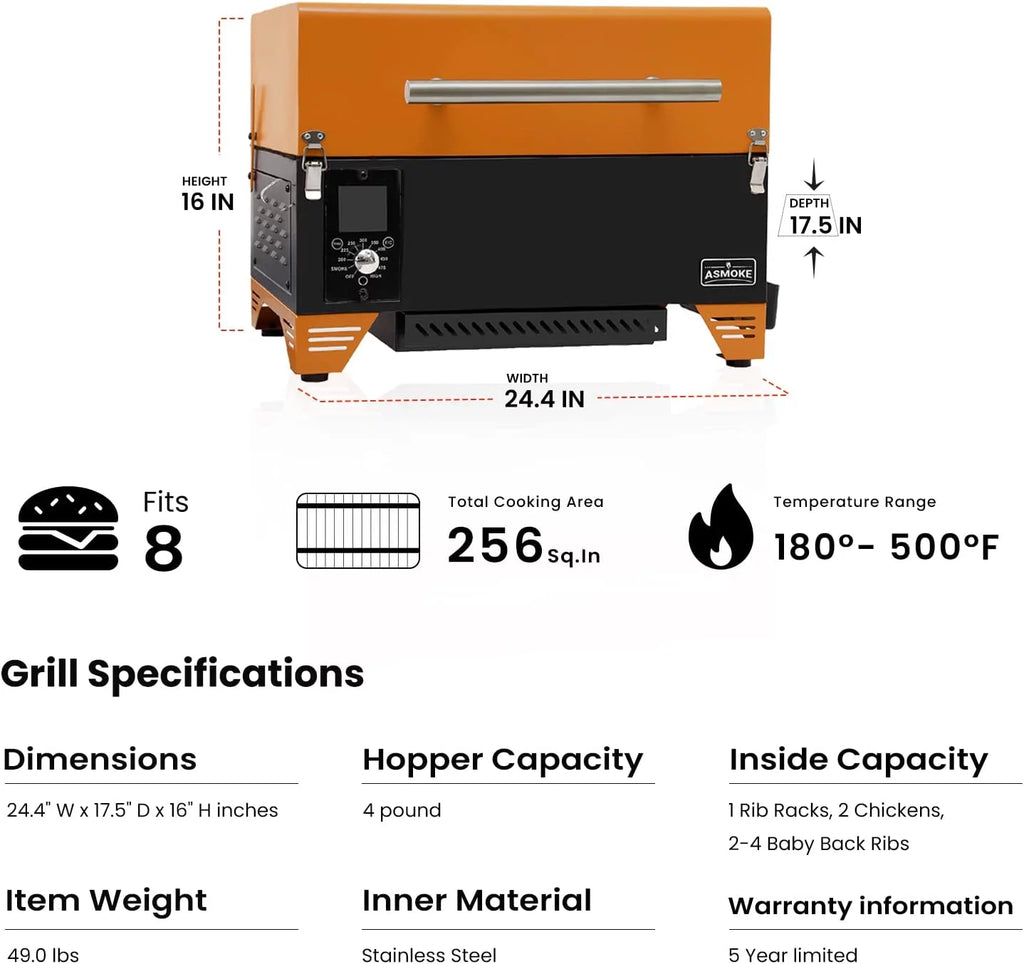 Portable Wood Pellet Grill & Smoker X4993