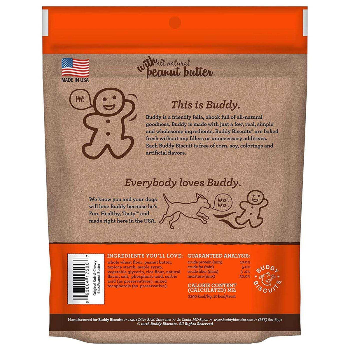 Peanut Butter Soft and Chewy Dog Treats H5447