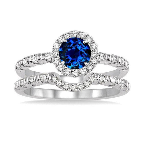 14k White Gold Diamond Wedding Set Z8715