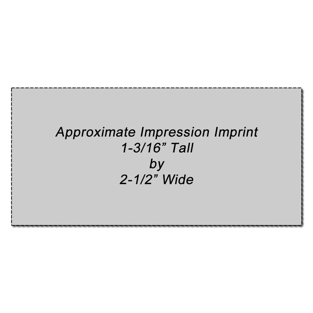 Pre-Inked Post Dated Stamp with Black Ink D1385