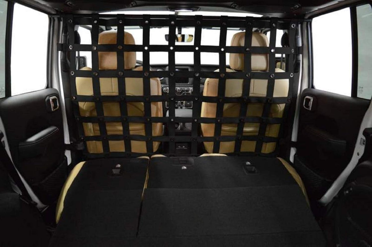 Black Pet Cargo Divider for Jeep Wrangler JL Unlimited 4 Door N38228