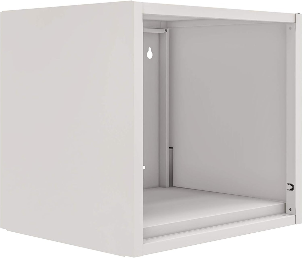 Blue Wall-Mounted Floating Steel Open Cabinet W47259
