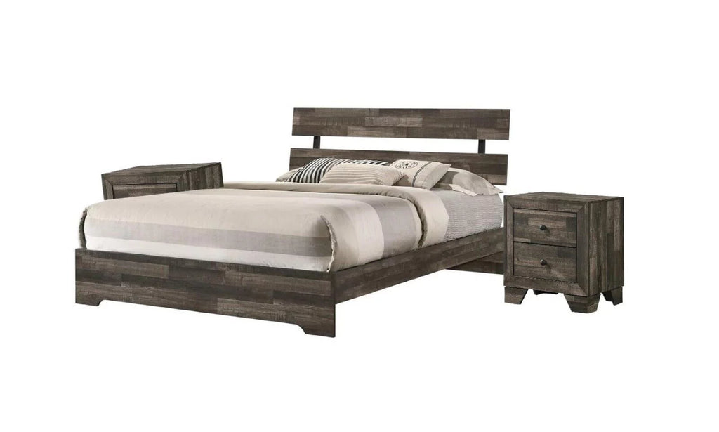 3pc Full Size Platform Bedroom Set D558
