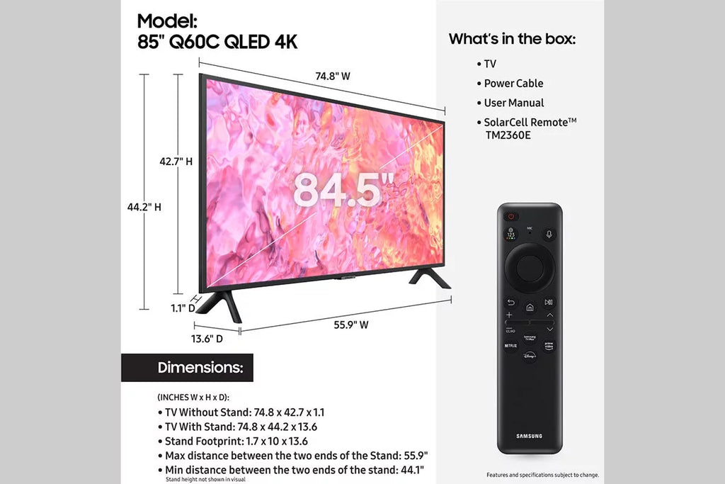 85 Class QLED 4K Smart TV O881336