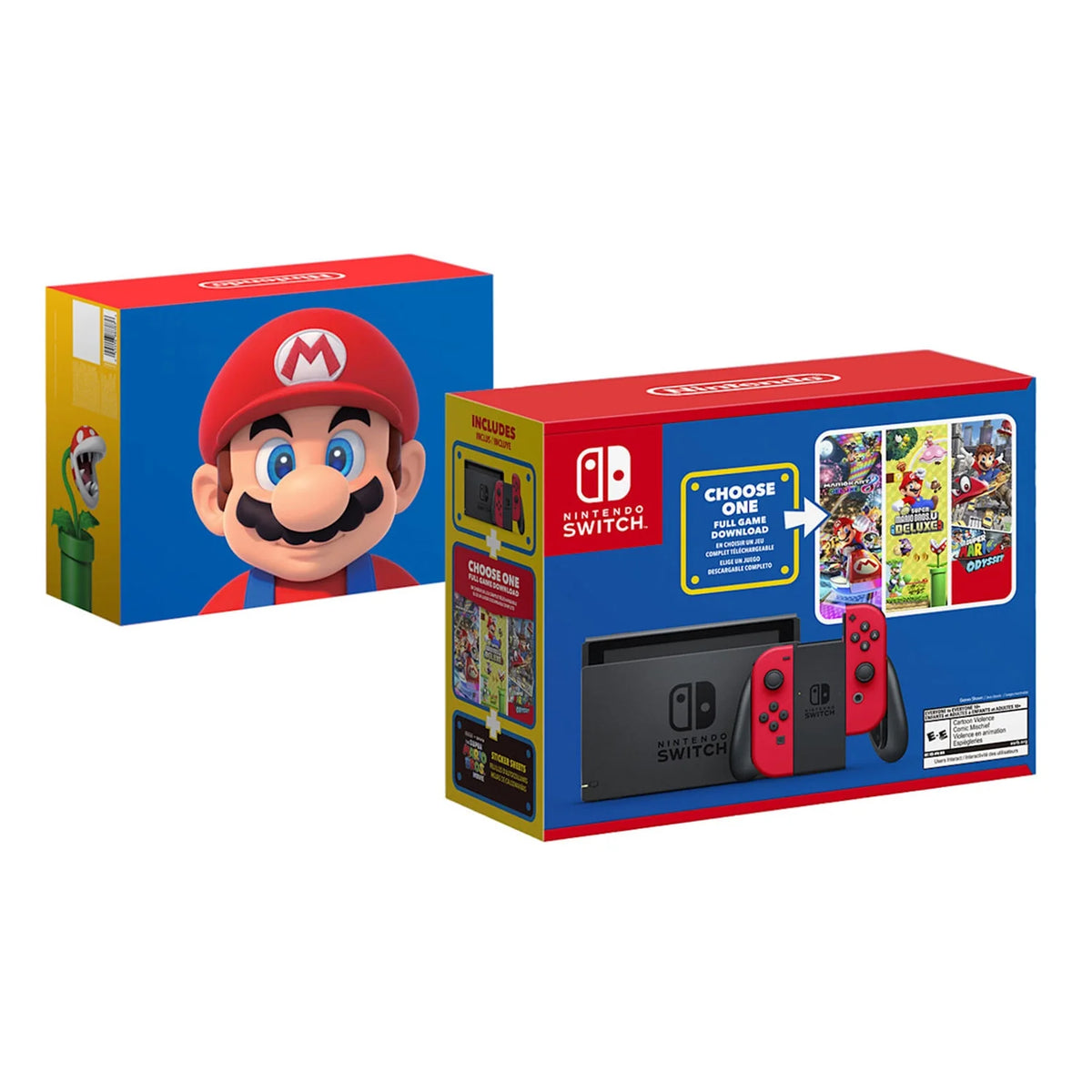 Mario Choose One Bundle with Carry Case, 128GB SD Card, and Animal Crossing Game E156235