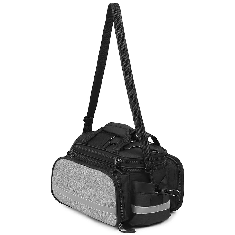 Rear Seat Bag Waterproof MTB Pannier Bag With Rain Cover I95523