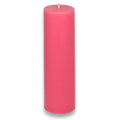 Hot Pink Unscented Paraffin Pillar Candle E95323
