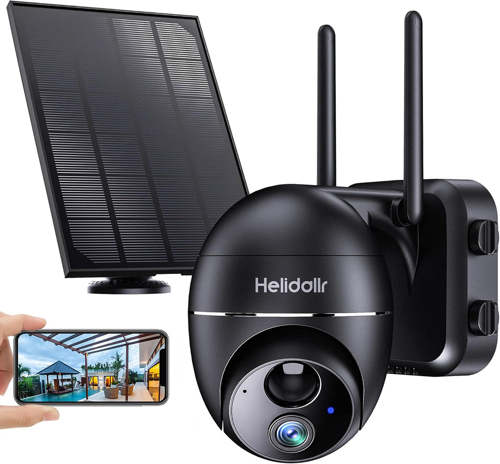 Solar Panel 1080P WiFi Wireless Outdoor Security Camera with 15000mAh Rechargeable Battery T634
