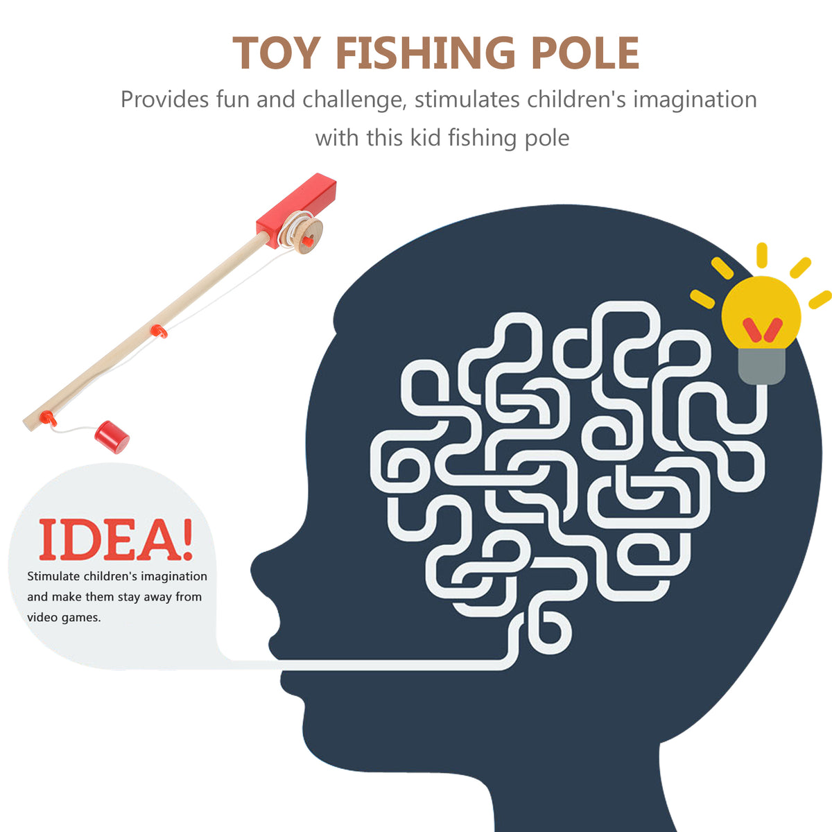 Magnetic Fishing Toy Pole Magnet Fishing Rod Kids Fishing Toy Gaming Fishing Rod Q34336