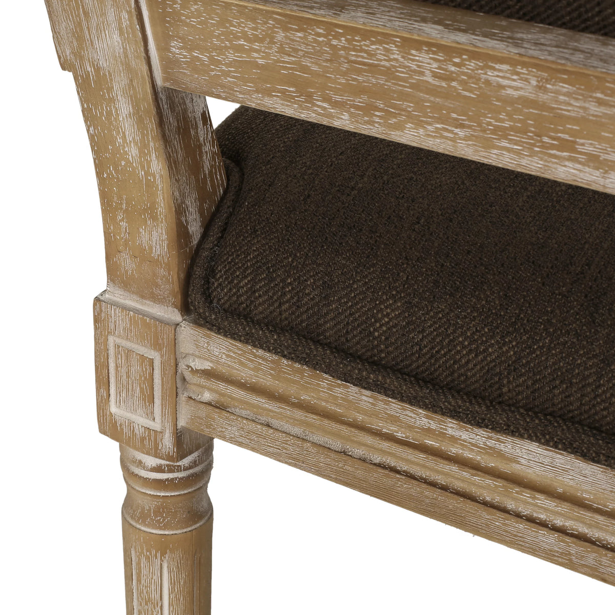 Upholstered Wood Dining Chair Set of 2 Brown U603893