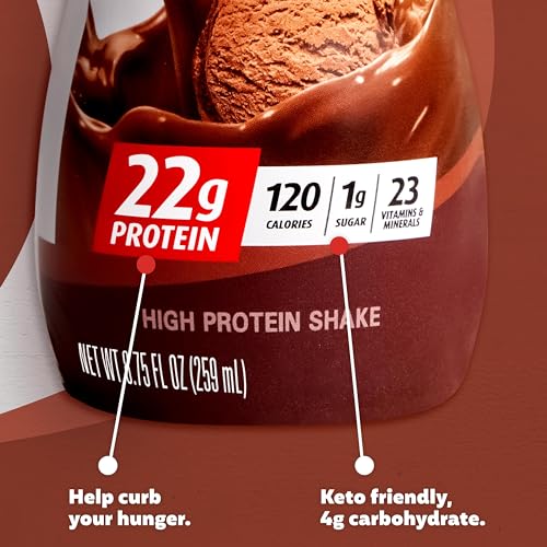 Chocolate Protein Shake, 22g Protein, 8.75fl oz, Pack of 12 P15077