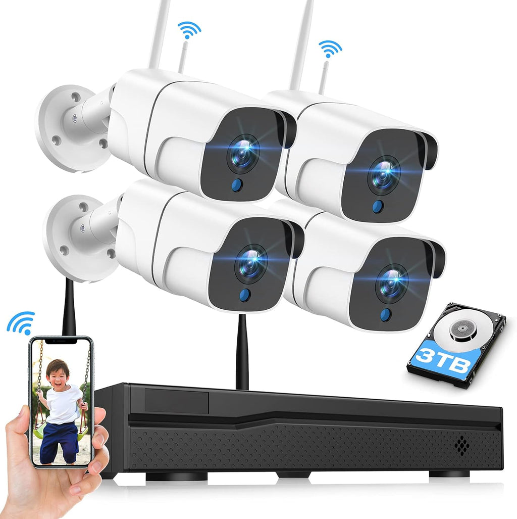 3MP Wireless Security Camera System with 1TB HDD G283