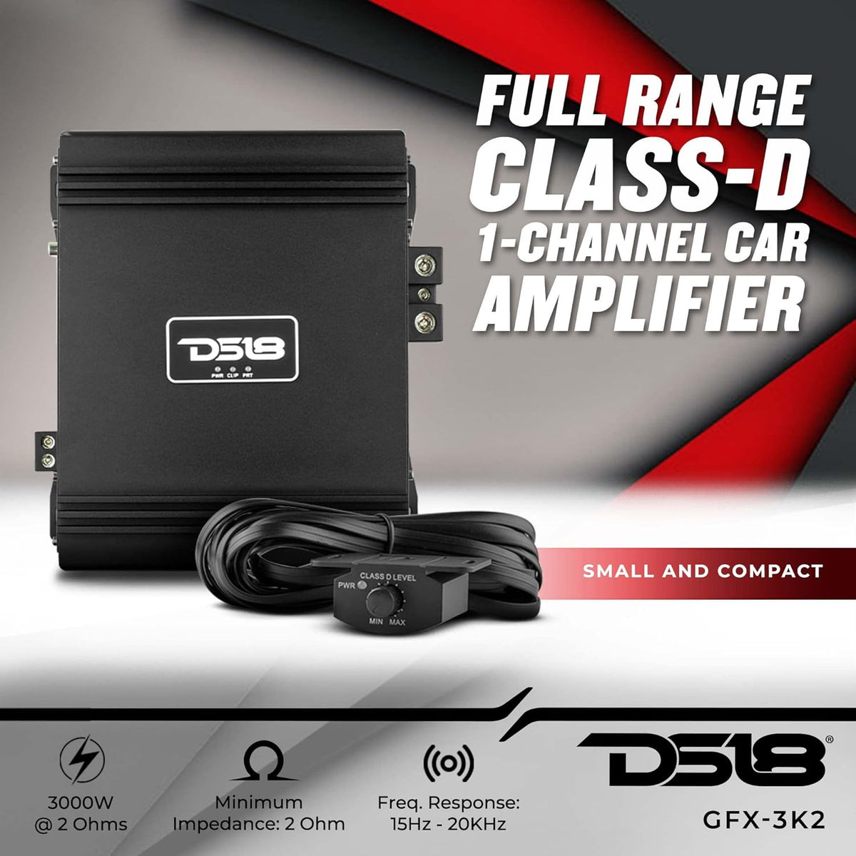 Car Audio Amplifier 3000 Watts Rms 2-Ohm K902