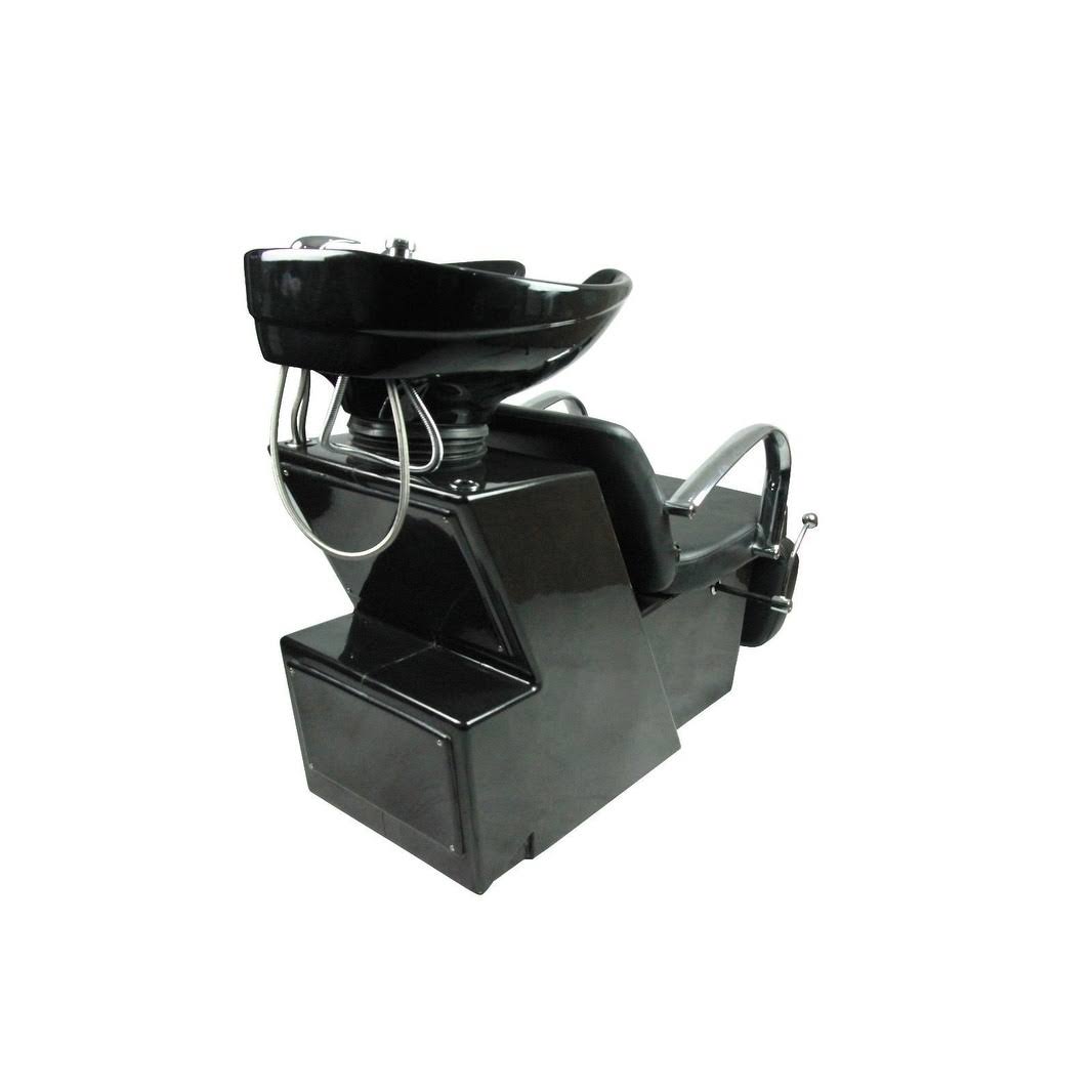 Black Ceramic Shampoo Bowl Sink Chair C318