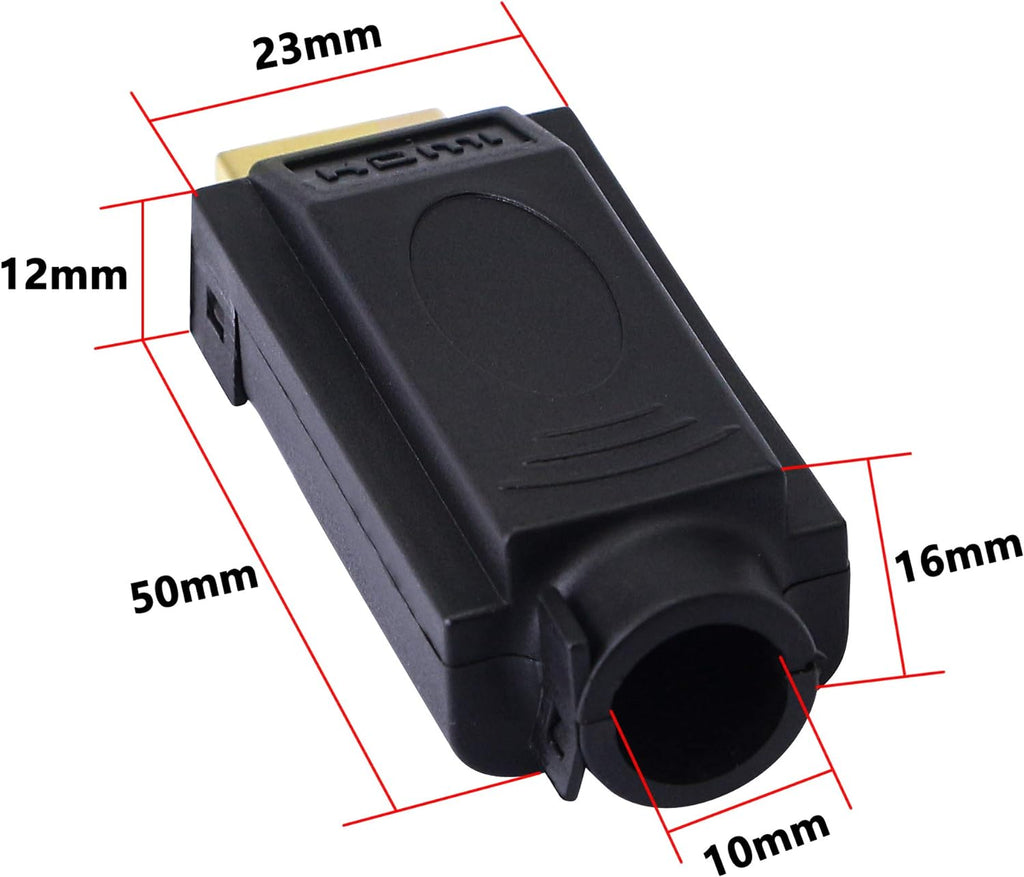 HDMI Solderless Adapter Gold Plated Connector with Plastic Cover Screwdriver K63295