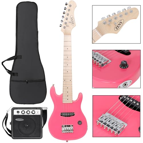 30 inch Kids Electric Guitar with Amp, Gig Bag, Strap, Cable, Strings and Picks (Black) A950389