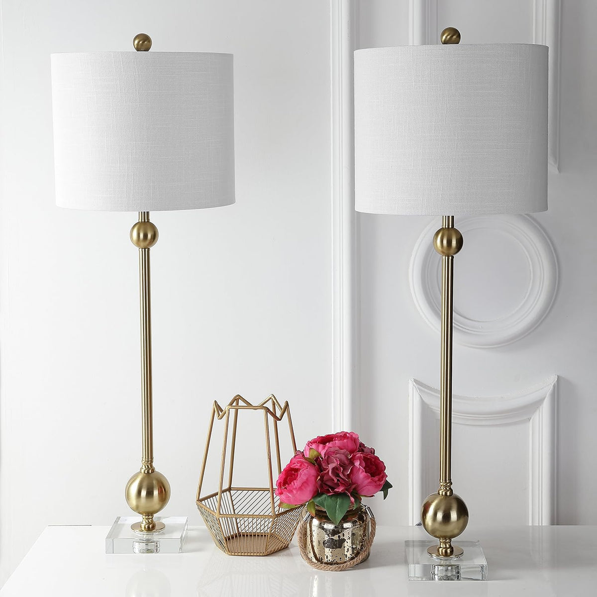 Metal LED Table Lamp Set of 2 T8506