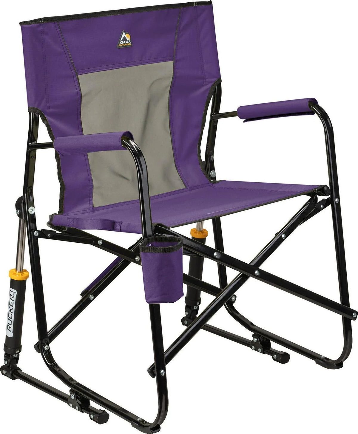 Purple Black Mesh Rocker Chair J13872