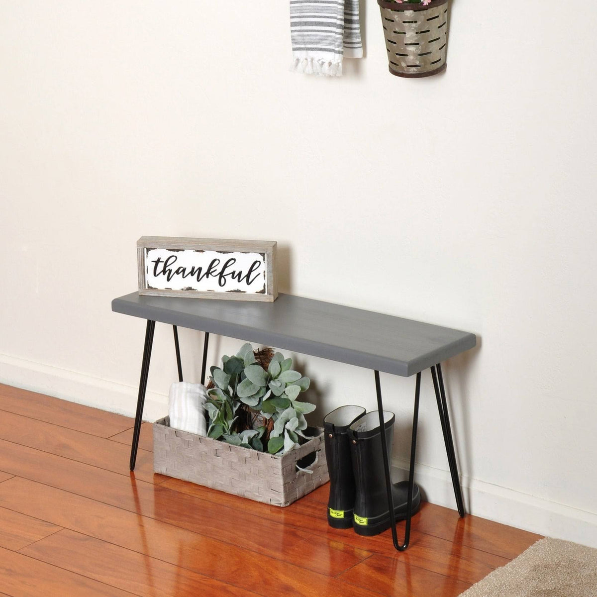 Ebony Wood Bench X979403