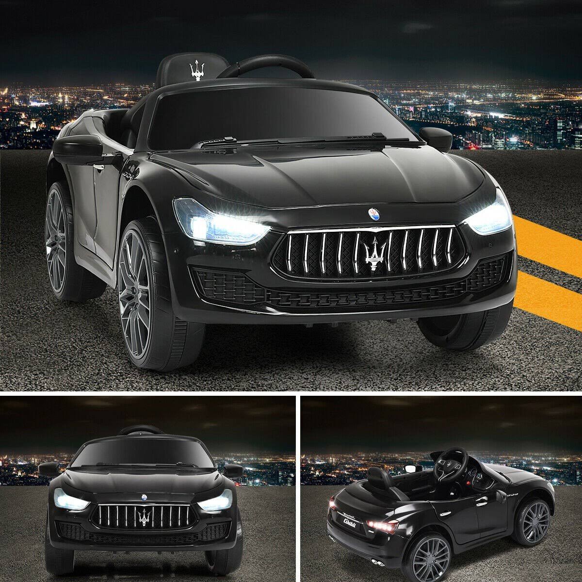 Black 12 V Remote Control Kids Ride on Car P214