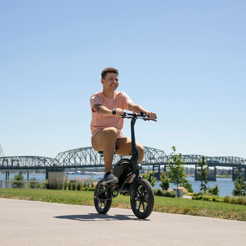 Black Folding Electric Bike L6054