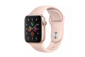 Gold Aluminum 44mm Apple Watch Series 5 with Pink Sand Sport Band O337844