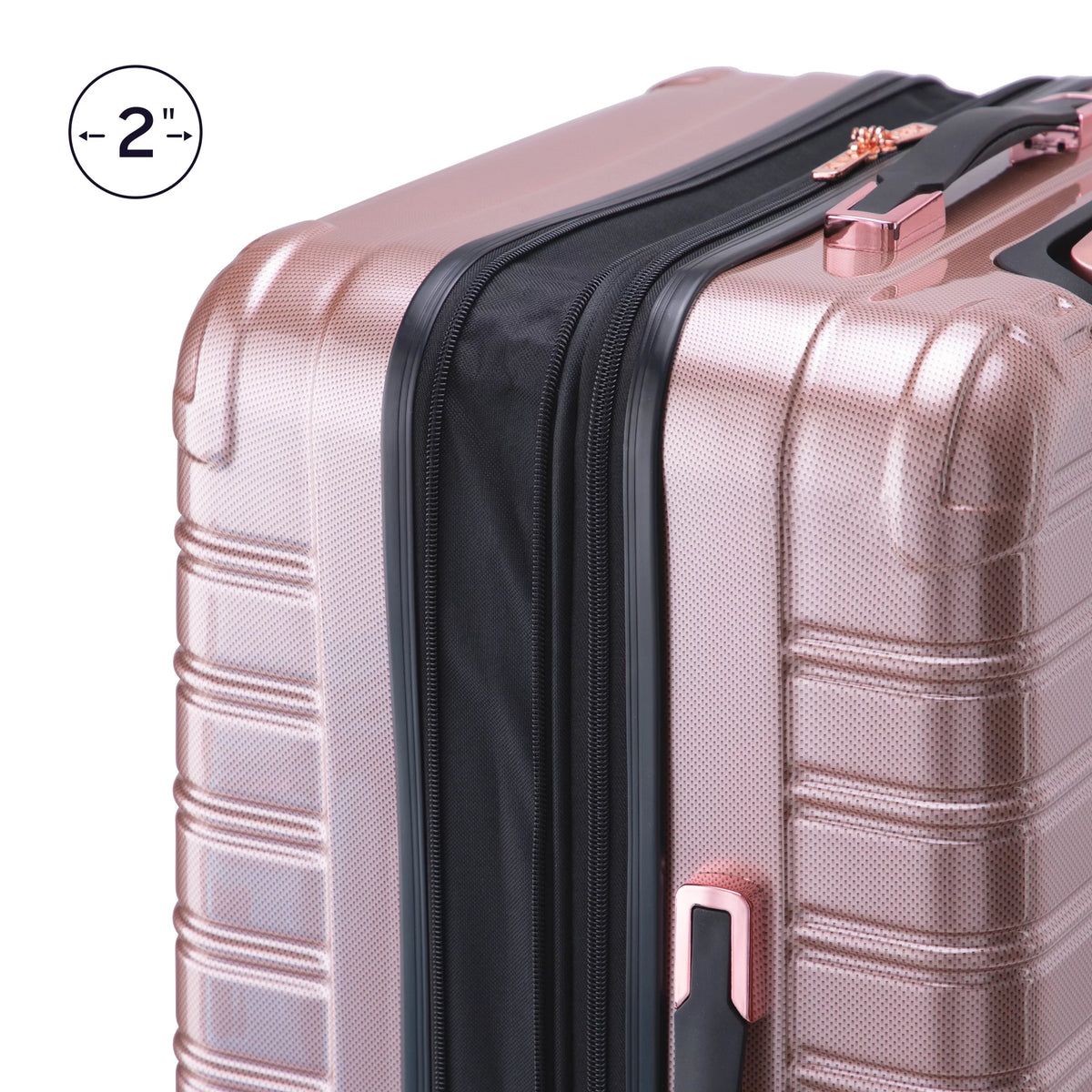 24" Hardside Fibertech Checked Luggage G717399