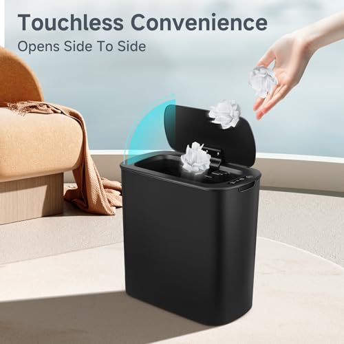 Black Automatic Motion Sensor Trash Can B439196