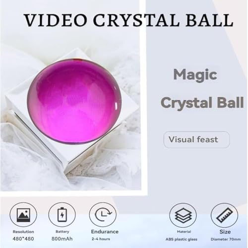 2.7" White 3D Crystal Ball Christmas Ornament G490161