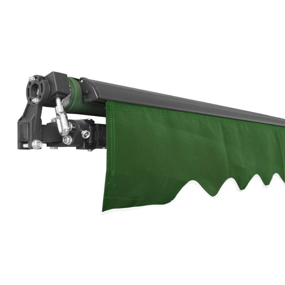 Motorized Retractable Patio Awning 12x10 Green S607889