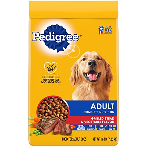 40 lb. Bag High Protein Dry Dog Food Beef and Lamb Flavor Kibble H558245