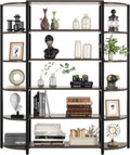 6-Tier Wooden Bookcase with Adjustable Feet Z650752