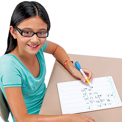 Two-Sided Dry Erase Board Set, 12” by 9” (Set of 6) O937