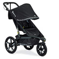 Black Jogging Stroller with Snack Tray and Handlebar Console U5529