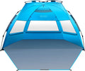 4 Person Pop Up Beach Tent with UPF 50+ UV Protection I155714
