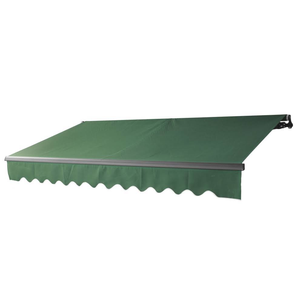 Motorized Retractable Patio Awning 12x10 Green S607889