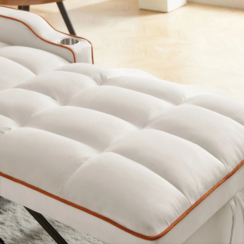 Beige Sleeper Chair Bed O17799