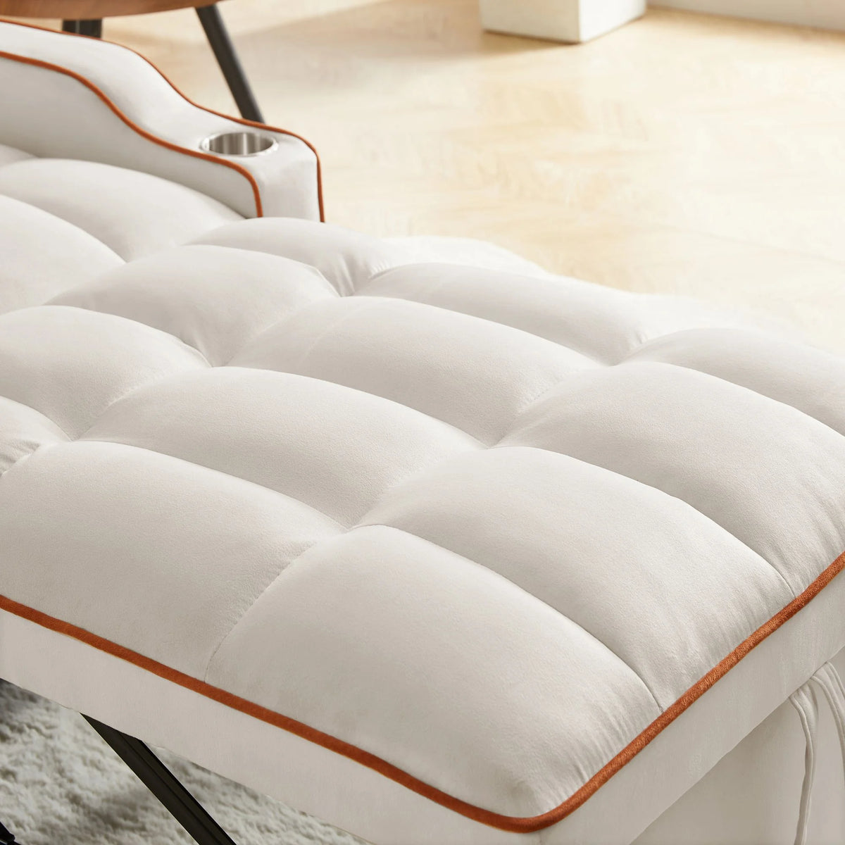 Beige Sleeper Chair Bed O17799