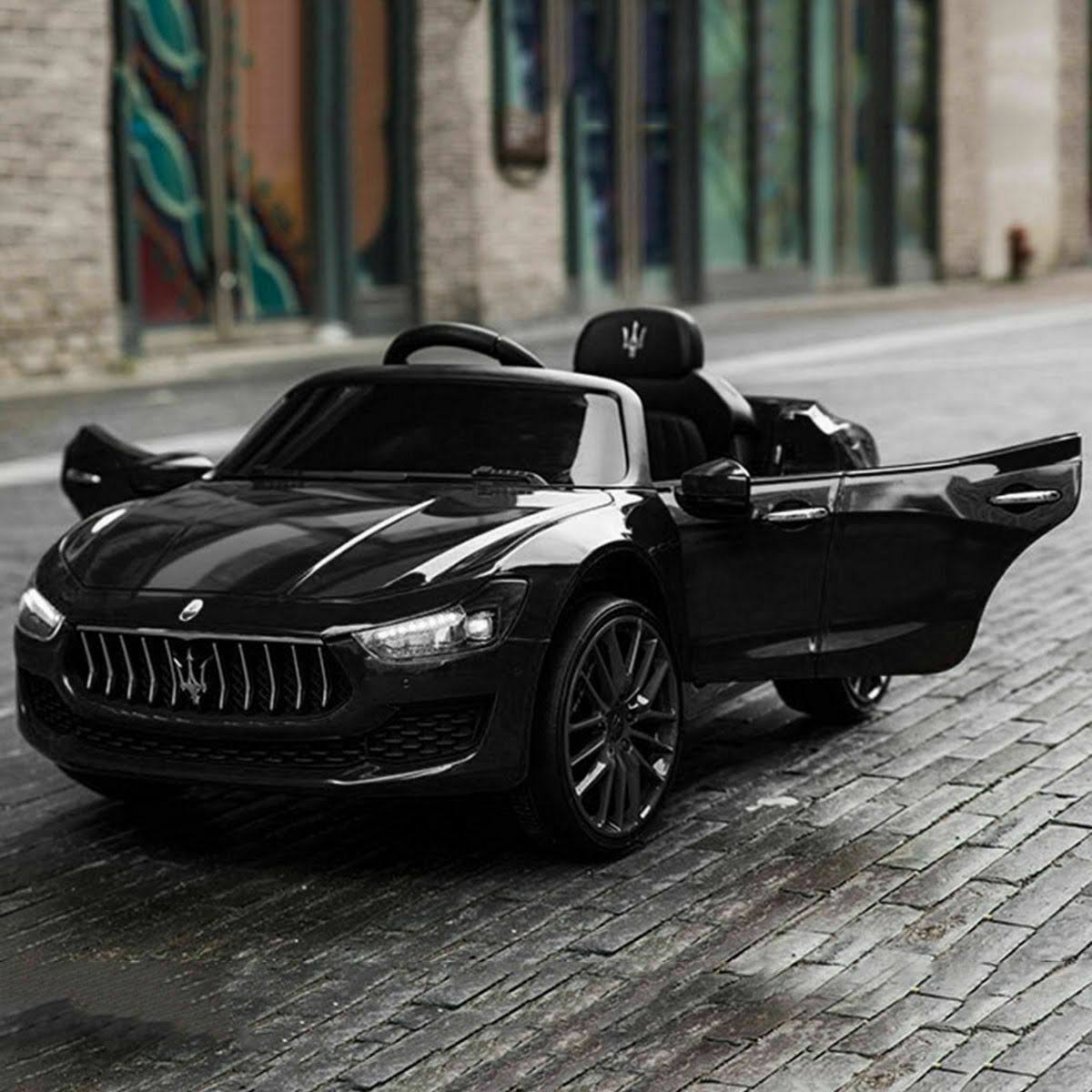 Black 12 V Remote Control Kids Ride on Car P214