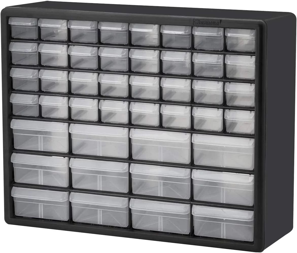 44 Drawer Black Plastic Storage Cabinet T6850