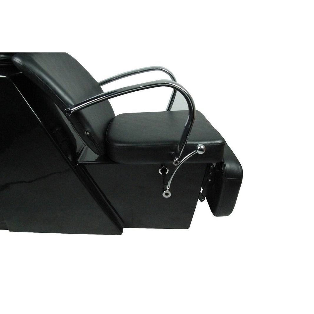 Black Ceramic Shampoo Bowl Sink Chair C318
