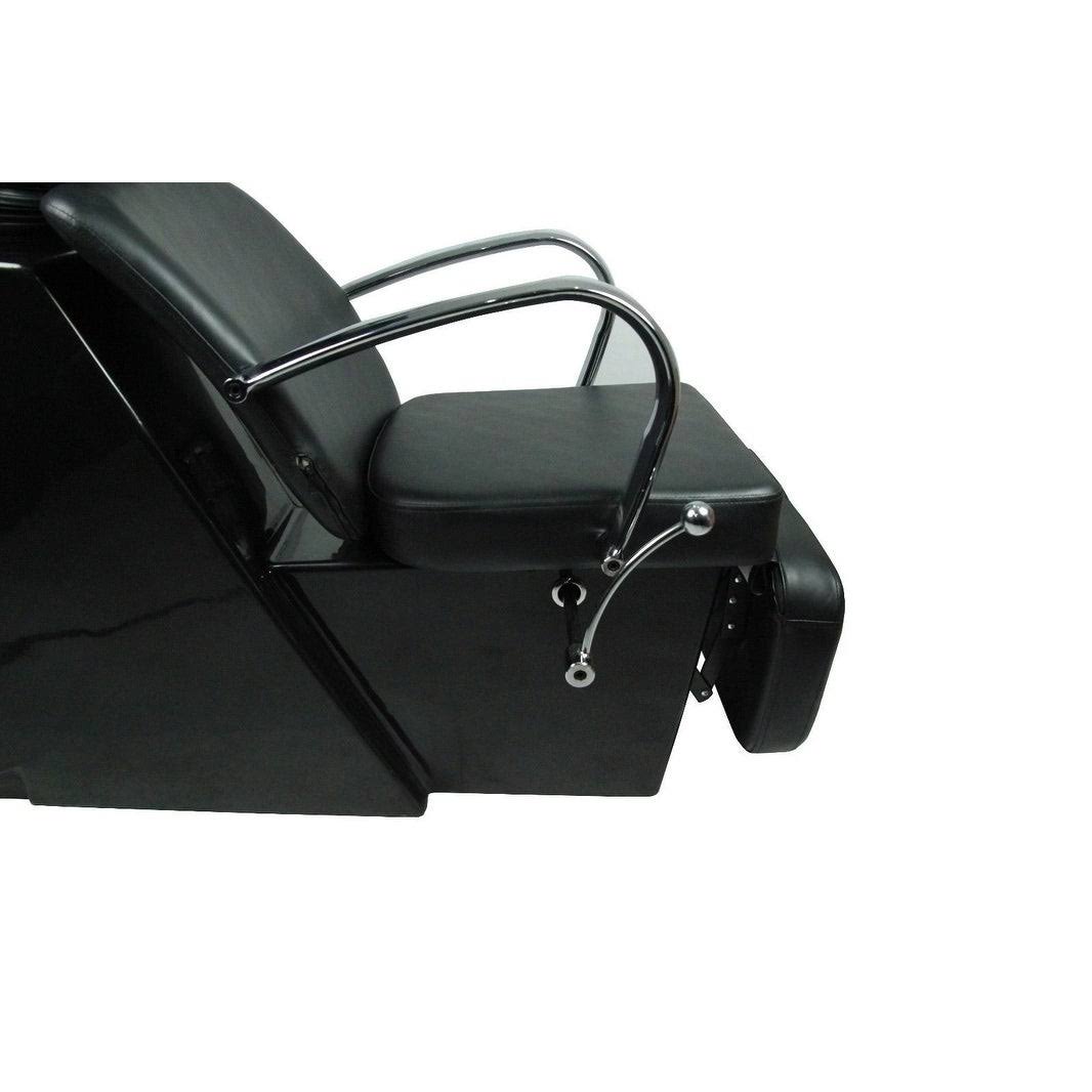 Black Ceramic Shampoo Bowl Sink Chair C318